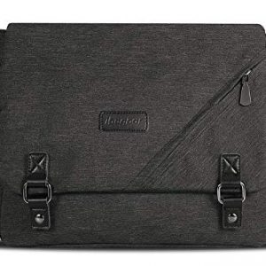 ibagbar Water Resistant Messenger Bag Satchel Shoulder Crossbody Sling Working Bag Bookbag Briefcase Fits 14 Inch Laptop for Men and Women