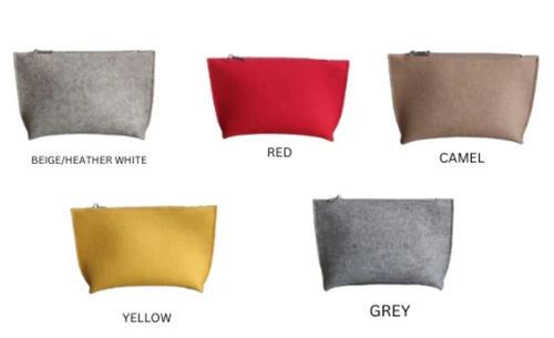 Lefrac Handbag—Wool Felt Clutch